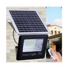 Reflector Solar Ultra Led, 50 W, Carcasa De Placa Completa, Color Negro, Color Blanco Frío, 110 V/220 V