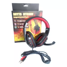 Headset Gamer Fone P2 Microfone Integrado Para Jogos Sy733m