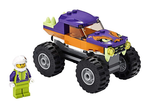 Bloques Para Armar Lego City Monster Truck 55 Piezas  En  Caja