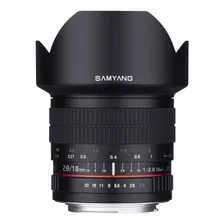 Lente Samyang 10 Mm F2.8 Para Camaras Slr Digitales Nikon