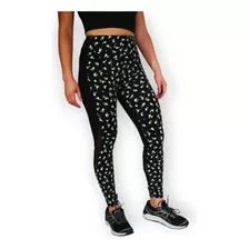 Calzas Deportivas Mujer Pink Leggings Gym Flowers