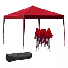 Tenda Gazebo 3x3 Barraca Praia 50 Uv Sanfonada A Prova Dagua