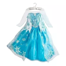 Vestido Da Elsa Fantasia Frozen Princesa Infantil M1