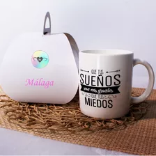 Taza Cerámica Con Frases Motivadoras - Que Tus Sueños Sean