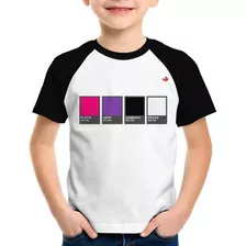 Camiseta Raglan Infantil Rock Color Guide