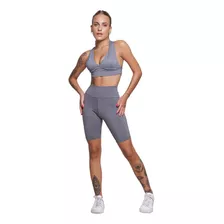 Conjunto Ciclista Liso Top Bojo E Bermuda Roupas Femininas