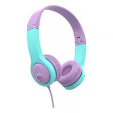 Auriculares Infantiles Plegables Jlab , Color Lila/celeste