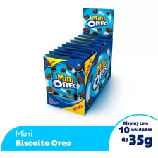 Biscoito Recheado Mini Oreo 35g Display Com 10 Unidades