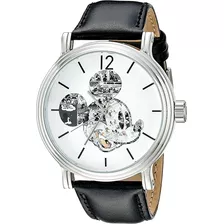 Reloj Hombre Disney Correa De Piel 44 Mm W002323