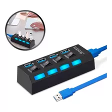 Hub 4 Porta Usb Cabo Extensor Com Indicador De Led On/off 