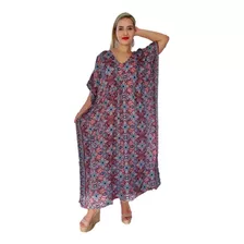 Vestido Longo Indiano Tipo Kaftan Lançamento - Cod. 5001