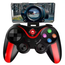 Controle Bluetooth Lehuai Lh-9089 Celular Gamer - Realengo Cor Preto/vermelho