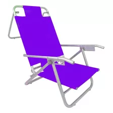 Reposera Sillon 5 Posiciones Aluminio Silla Baja Playa