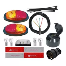 Kit Instalação Elétrica Lanterna Carretinha Reboque Completx