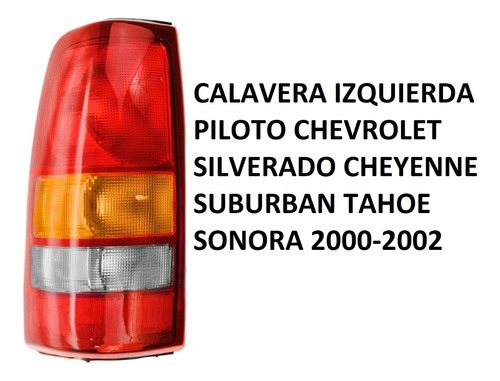 Calavera Chevrolet Cheyenne 1500 2500 3500 2000 2001 2002 Foto 3