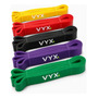 Kit Super Band 5 Intensidades Elásticos Power Cross Treino Verd/rox/pret/verm/amar