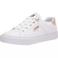 Tenis Guess Blancos Y Dorado 