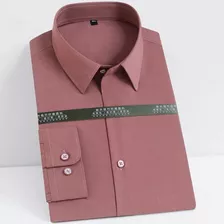 Camisa De Vestir Casual De Manga Larga Para Hombre, Camisas