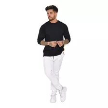 Calça Jogger Preta Rasgada E Cores Masculina Pronta Entrega