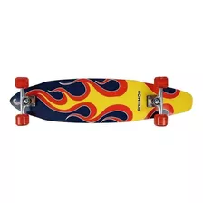Skate Longboard Mor 96,5 X 20 X 11,5 Cm - Fogo Cor Das Rodas Vermelho