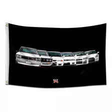 Bandera De Coche Para Fanaticos De Gtr Jdm De 3 X 5 Pies, Ta