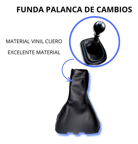 Kit Fundas Palanca De Cambios Y Emergencia Chevrolet Aveo  Foto 3