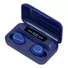 Audífonos In-ear Inalámbricos Bluetooth F9-5 Azul Oscuro