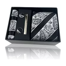 Juego De Gemelos Clásicos Para Hombre, Estilo Jacquard, Caja