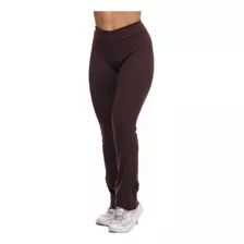 Calça Bailarina Feminina Fitness Confort Marrom