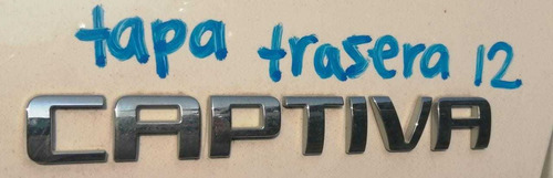 Letras (captiva) De Tapa Trasera Para Chevrolet Captiva 2012 Foto 2