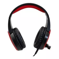 Headset ELG Gamer Venom Preto E Vermelho