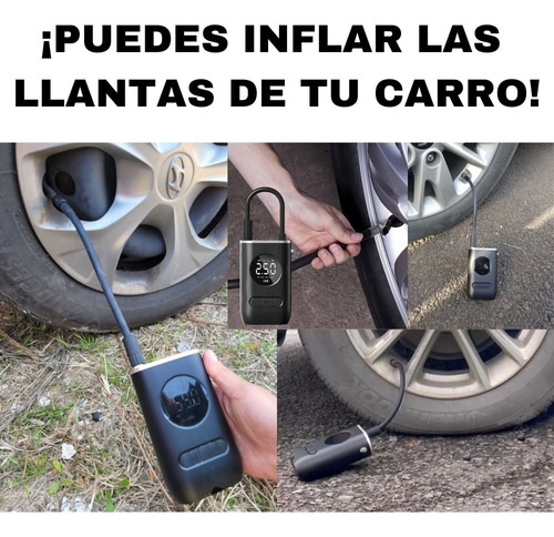 Inflador De Llantas Portable Compresor Carro Moto Balon Foto 3