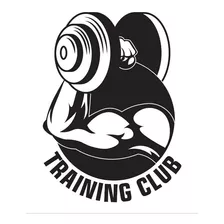 Vinilo Decorativo Gimnasio Training Club 52 X 72 Cms