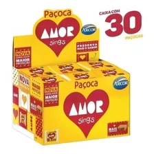 Paçoca Amor Sing's - Display Com 30 Unidades De 18g