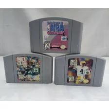 3 Juegos Para Nintendo 64 Nfl 98 99 Y Nba