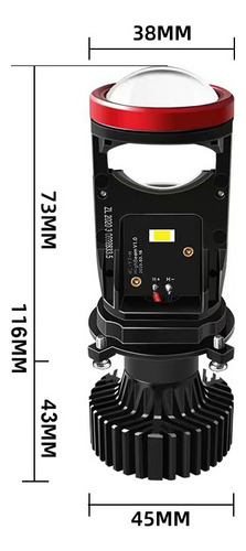 Focos Led H4 Bombilla Faros 50000lm Para Luz Alta Y Baja Foto 4