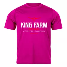 Camiseta King Farm Moda Country Ótima Qualidade Reforçada