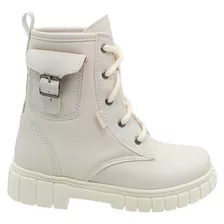 Bota Infantil Coturno Nilqi Isabela Mini Cano Médio Feminina