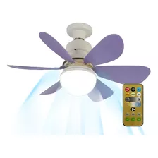 Luz De Ventilador Pequeña E27 Con Control Remoto Ultrasilenc