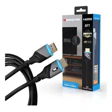 Monster Mhv11026blu Azul Led 6ft Cable Hdmi
