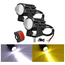 Par Faros Luces Led Para Motos Auto Doble Color Impermeable