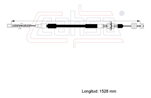 Cable Freno Trasero Derecho Para Mazda 323 1993 1.6l Cahsa Foto 2