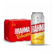 Cerveza Brahma Chopp American Adjunct Lager Lata 473 ml X 6