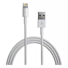 Cable Cargador 1m Para iPad Pro/air/mini iPhone 5/6/7/8/x/11 Color Blanco