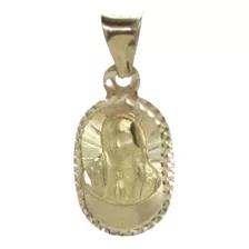Medalla Oro 10k Ovalada Busto Virgen De Guadalupe