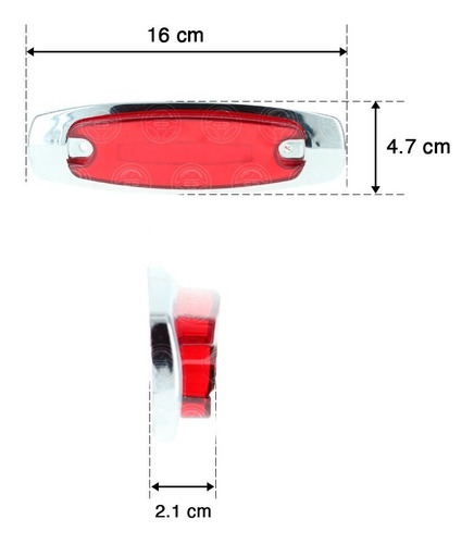 Plafon 4 Led Gel Peter Lateral Estrobo Alta Baja 12-24v F1 Foto 3