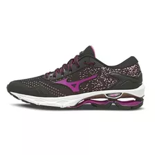 Tênis Para Mulher Mizuno Wave Invictus 2 Cor Marrom/branco/preto/preto - Adulto 35 Br