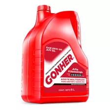 Aceite De Motor Mineral 25w50 5 Lts Gonher Alto Kilometraje