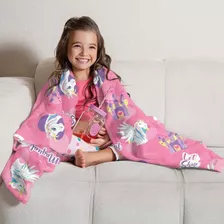 Manta Fleece Sofá Infantil Doce Fantasia Unicórnio Lepper