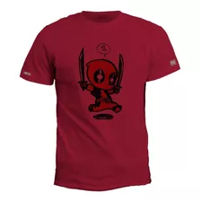 Camiseta Estampada 2xl - 3xl Deadpool Chibi Zxb